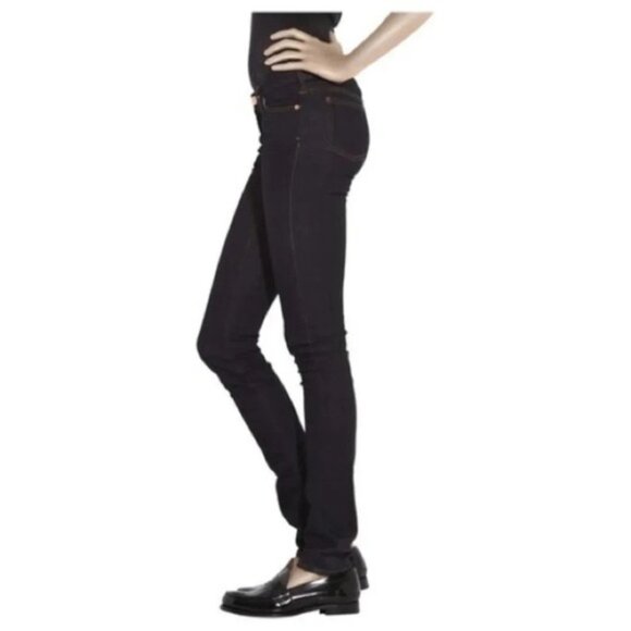 Acne Studios Kex Soft Raw Straight Leg Skinny Jeans Dark Wash Low rise Size 27 - Picture 6 of 15